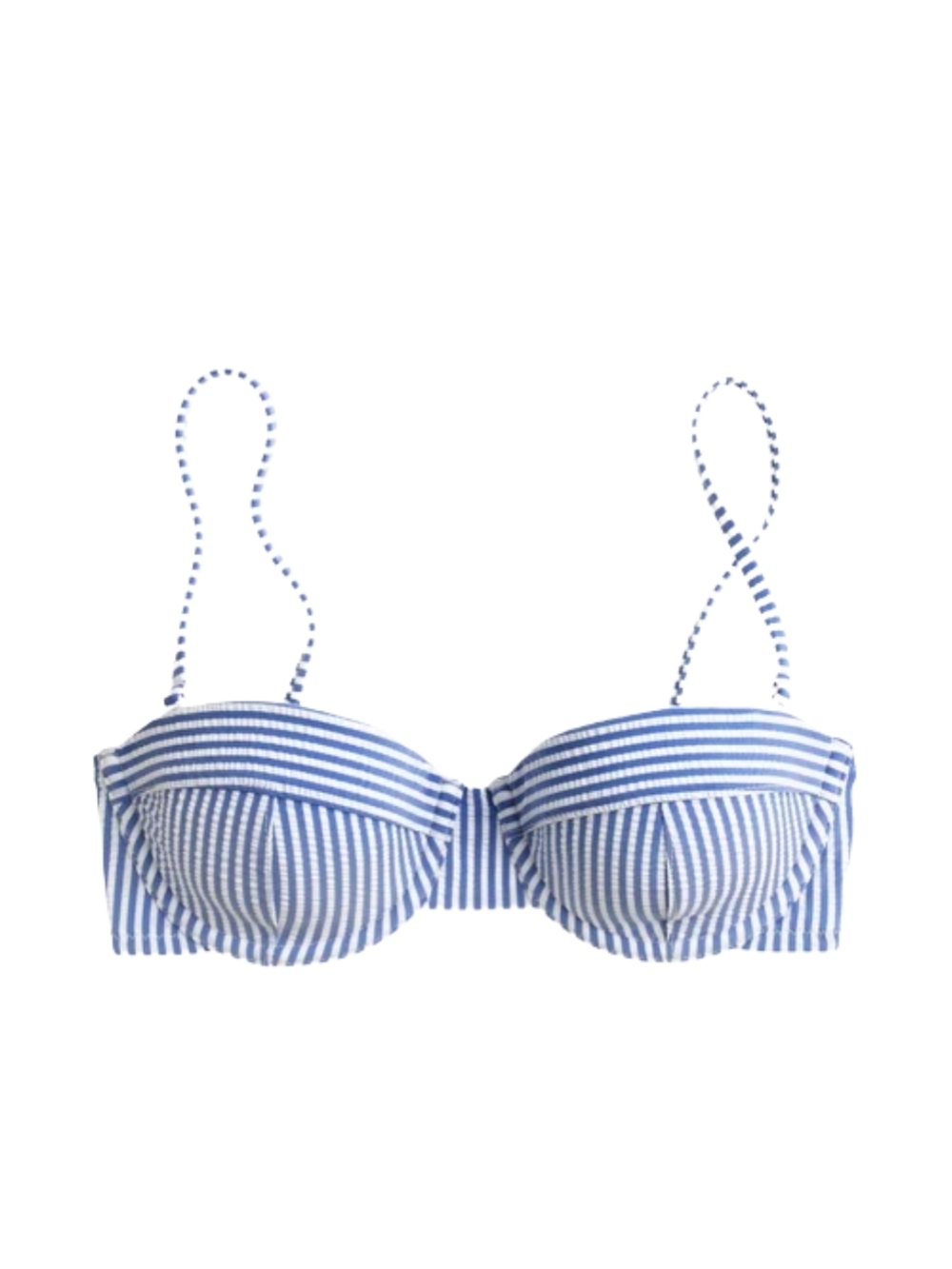 J. Crew Seersucker Bikini Top, 36A, EUC